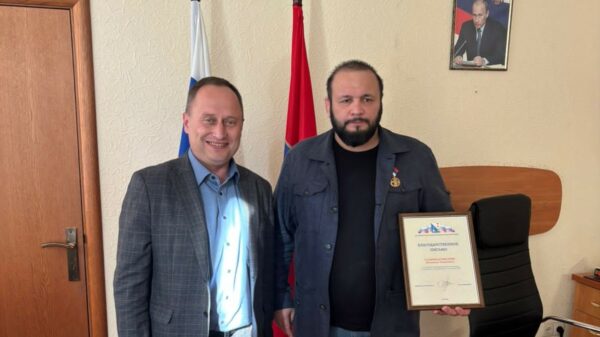 Магомед Гаджимагомедов награждён Благодарственным письмом Правительства Севастополя